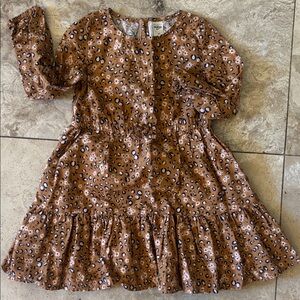 OshKosh B'gosh Brown Leopard Print Dress